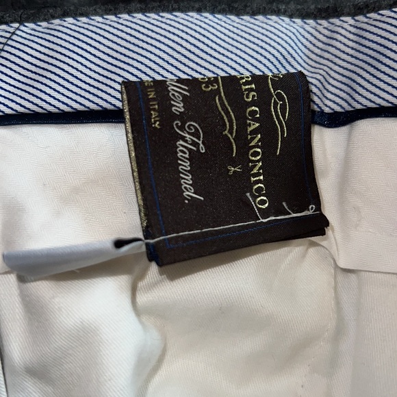 Luigi Bianchi Mantova Woolen Flannel dress pant. - Picture 6 of 10